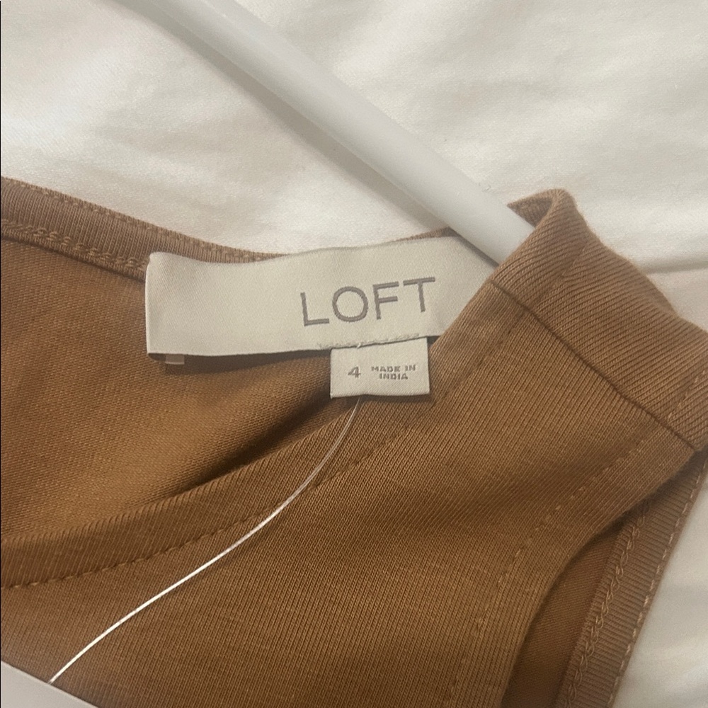 LOFT Tan Sleeveless Maxi Dress - Picture 3 of 5
